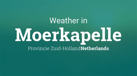 weer in moerkapelle
